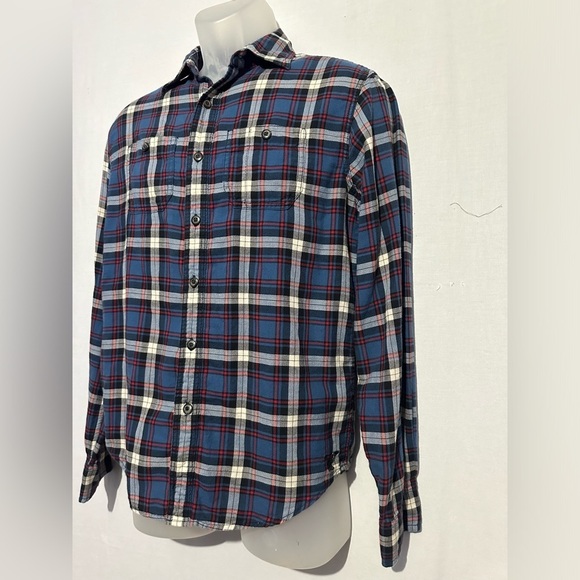 American Eagle Outfitters Blue Red Button Down Shirt XS - Picture 2 of 4